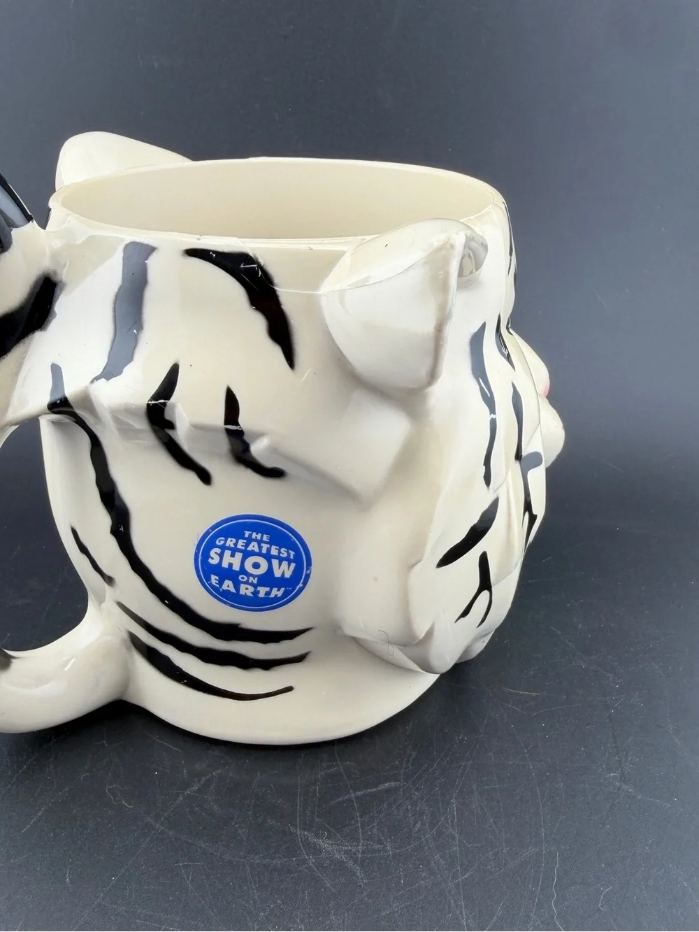 2002 Ringling Brothers Circus Mug Plastic Tiger The Greatest Show on Earth Vtg